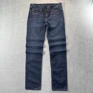 Helmut Lang Jeans‎ Women 26x33 Indigo Blue Relaxed Tapered Honeycomb Whiskers